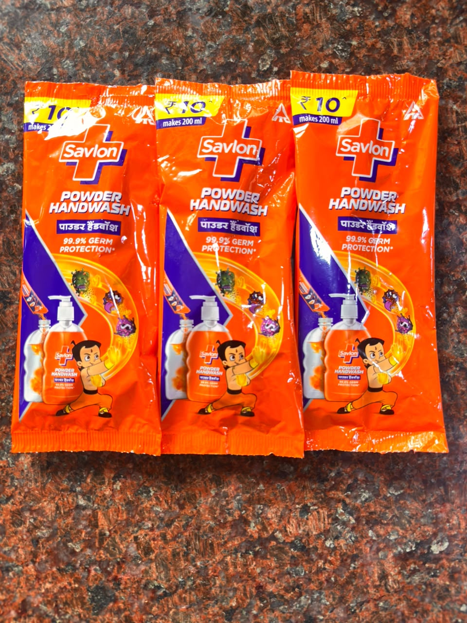SAVLON POWDER HANDWASH  MRP10X3PS