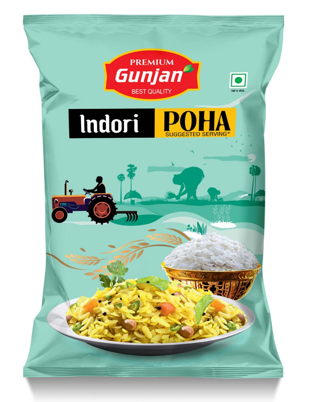 GUNJAN INDORI POHA 800Gm