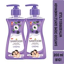SANTOOR HANDWASH CREME 200ML (BUY1 GET1)