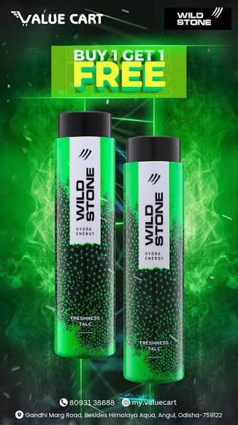 WILD STONE POWDER BUY1GET1 FREE