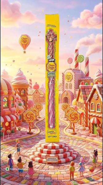 CHUPA CHUPS CRAZY RAFFE SOFT CANDY 36GM
