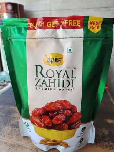 APIS ROYAL ZAHIDI DATES 250GM BUY1GET1FREE