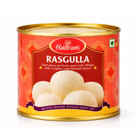 HALDIRAM CHHANA RASGULLA 250GM(4PC)