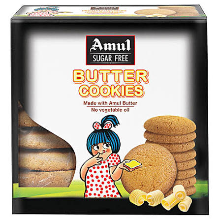 AMUL SUGAR FREE BUTTER COOKIES 200GM